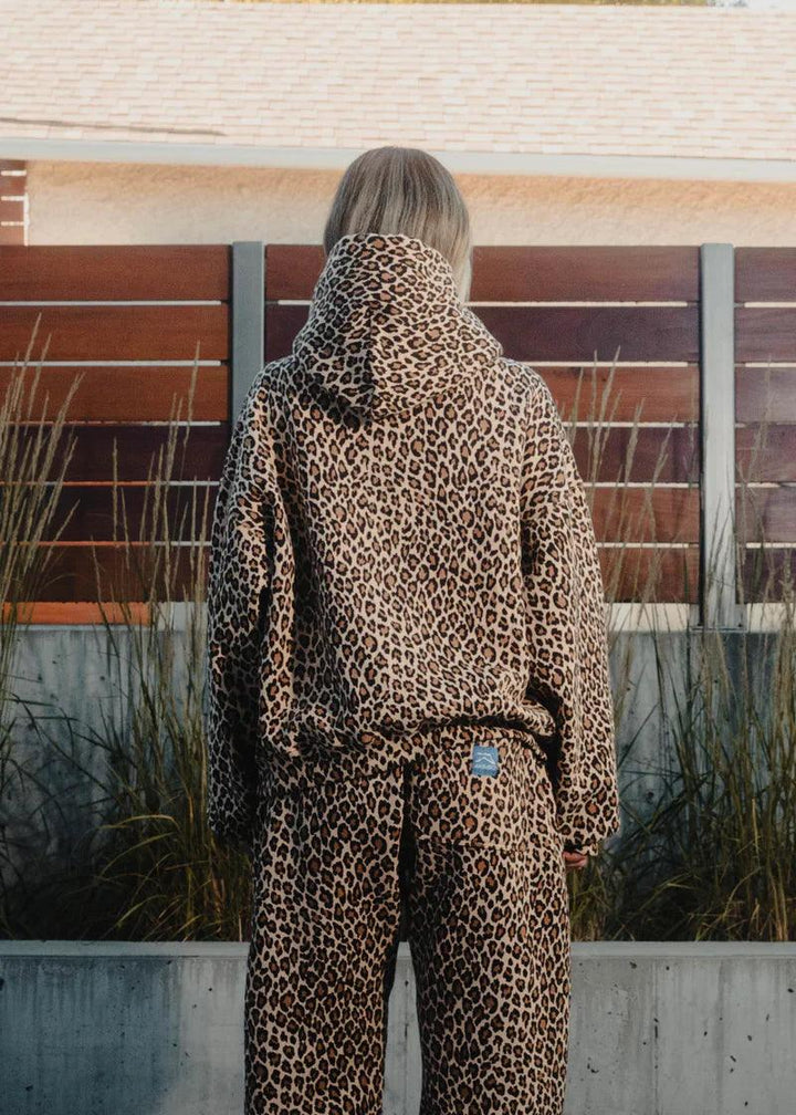 Unisex Leopard Print Hoodie