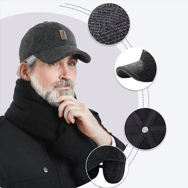 Jack | Winter baseball cap with ear flaps