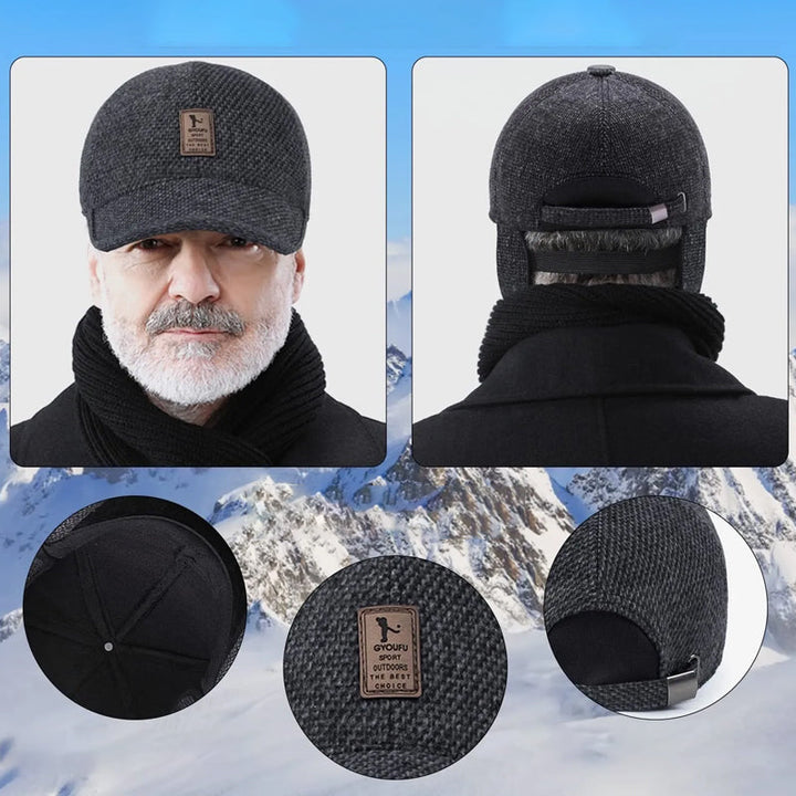 Jack | Winter baseball cap with ear flaps