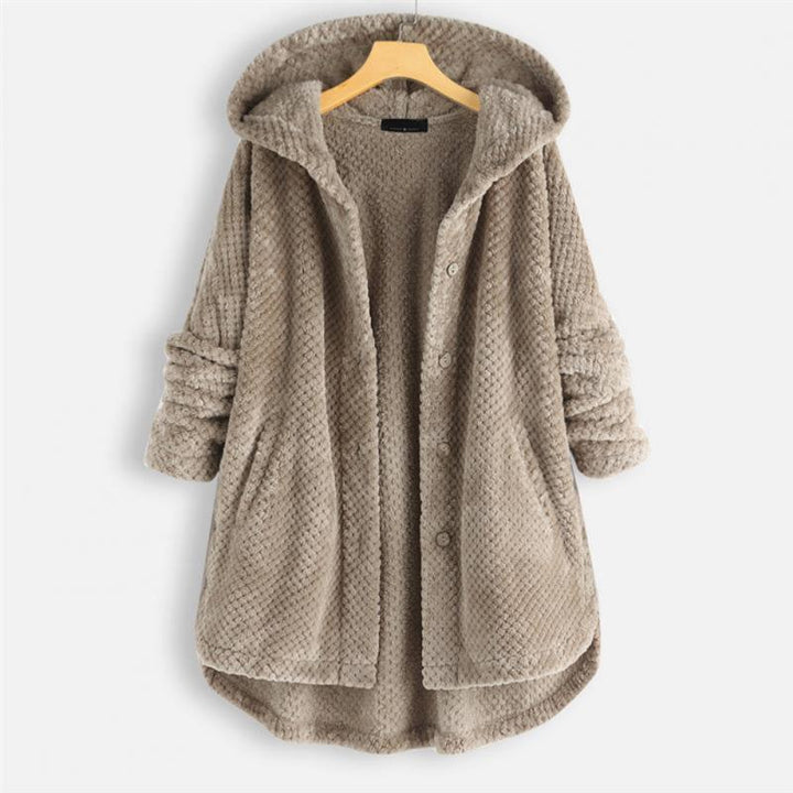 Dana Hooded Ribbed Coat