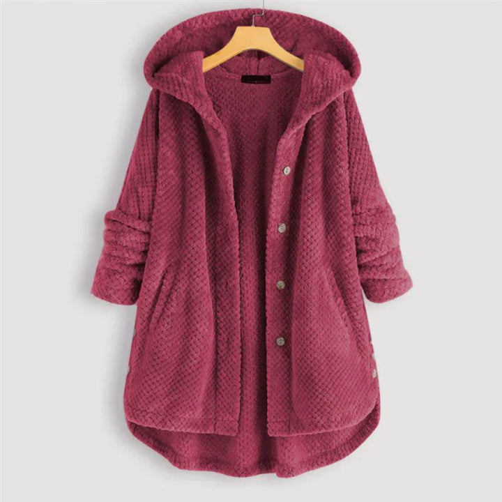 Dana Hooded Ribbed Coat