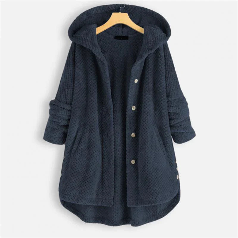 Dana Hooded Ribbed Coat