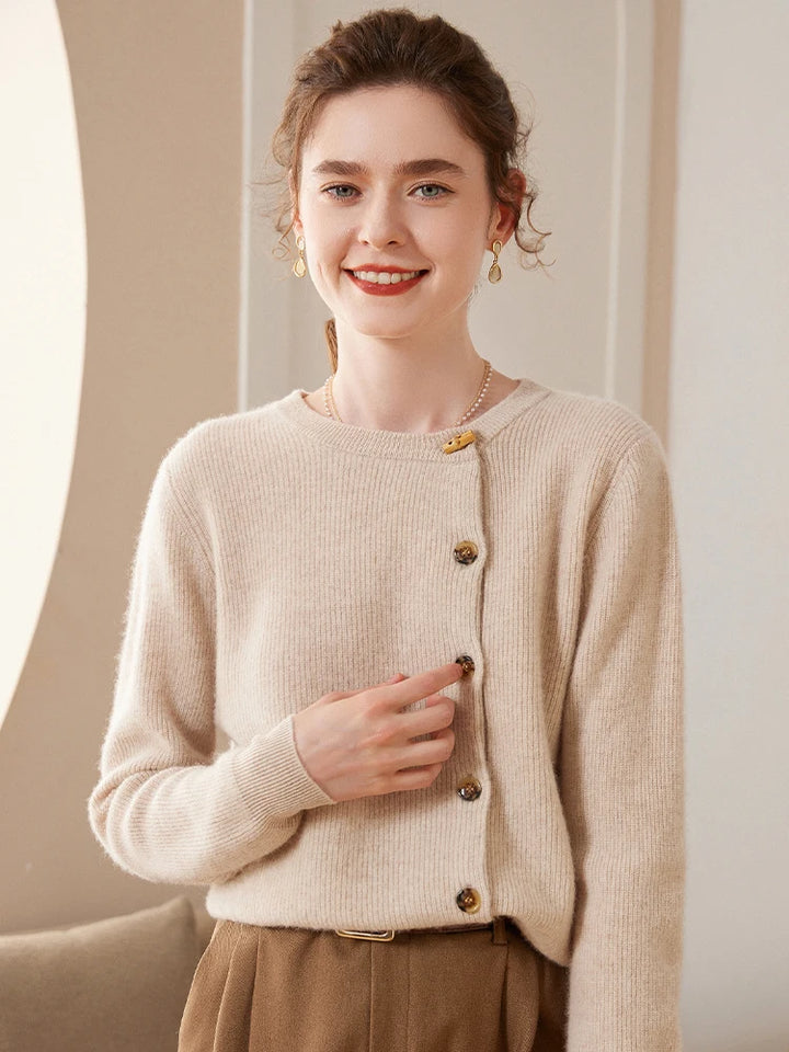 Elara | Cashmere Knit Cardigan