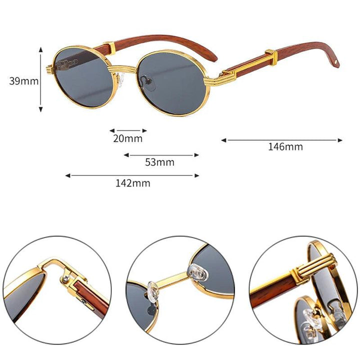 Retro Oval Sunglasses