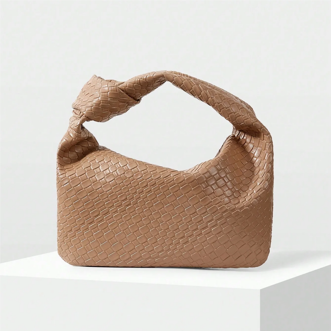 Landon | Woven knot handbag