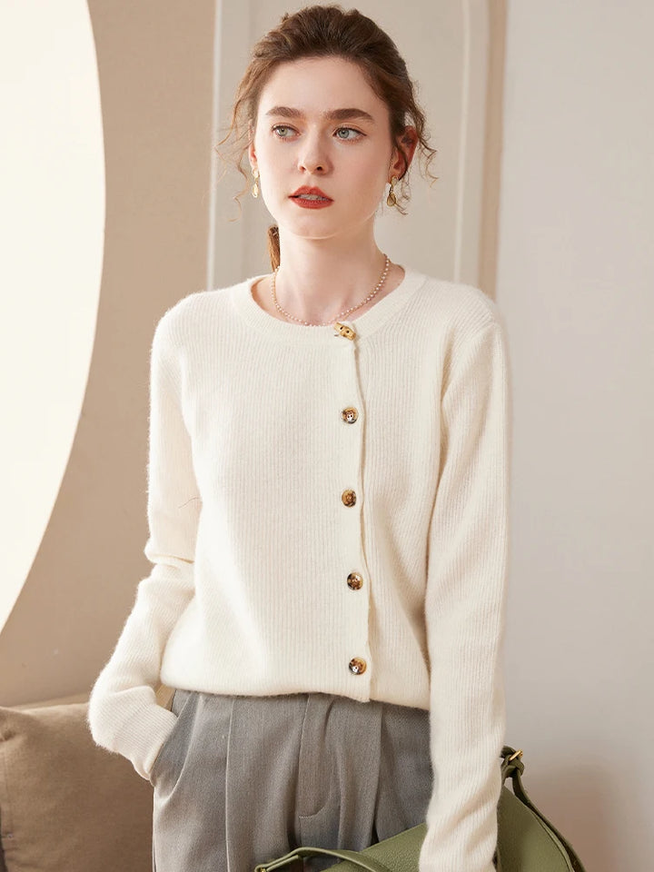 Elara | Cashmere Knit Cardigan